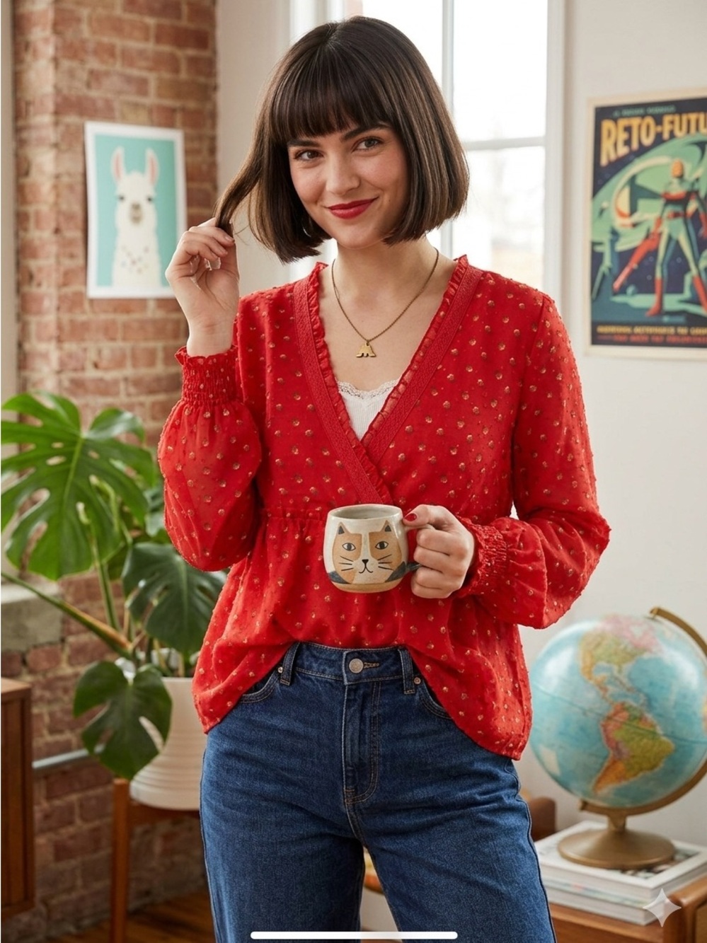 Matilda Jane Must Be Love Top size Small
Cute Cottage or Country Western